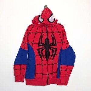 Marvel Spiderman Hoodie Sweatshirt Costume Superhero S
